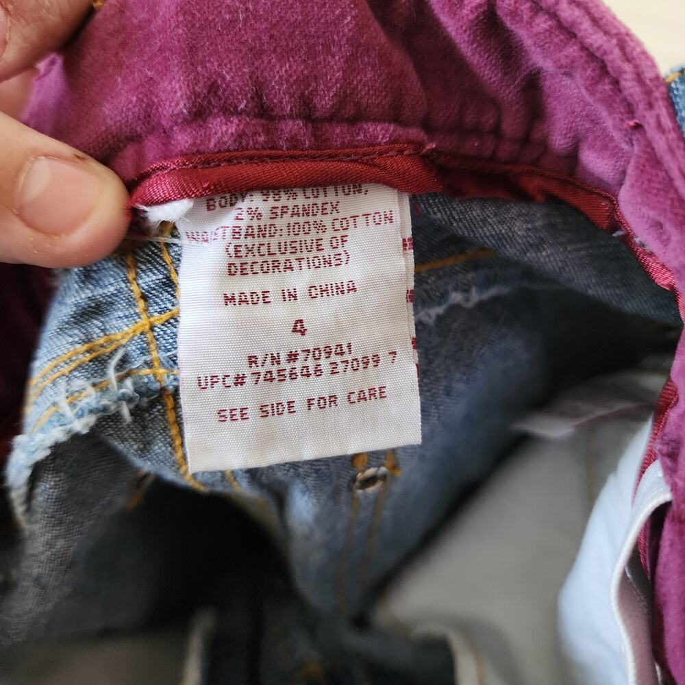 Y2k Embroidered Flared Jeans 4t - Picture 6 of 7
